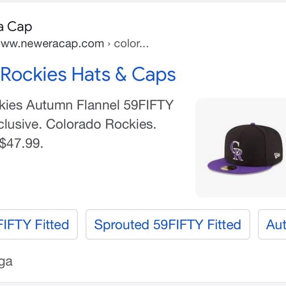 NEW!! Era 59Fifty Colorado Rockies Fitted Hat - Size 7. NEW WITH OUT TAG - Picture 10 of 10